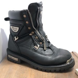 Milwaukee women’s leather motorcycle boots